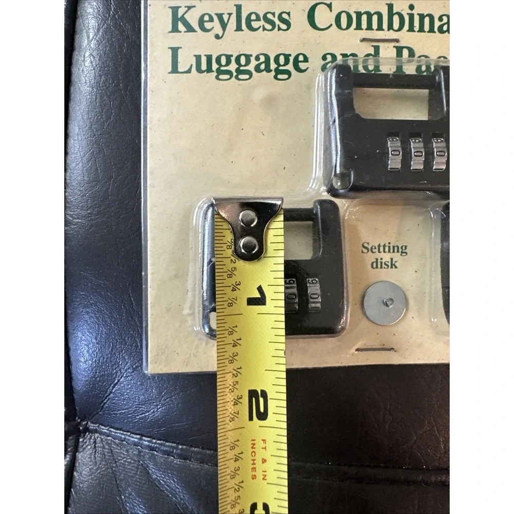 Vintage L.L. Bean‎ 3-Pack Lock Keyless Combination Luggage & Pack Locks Black
